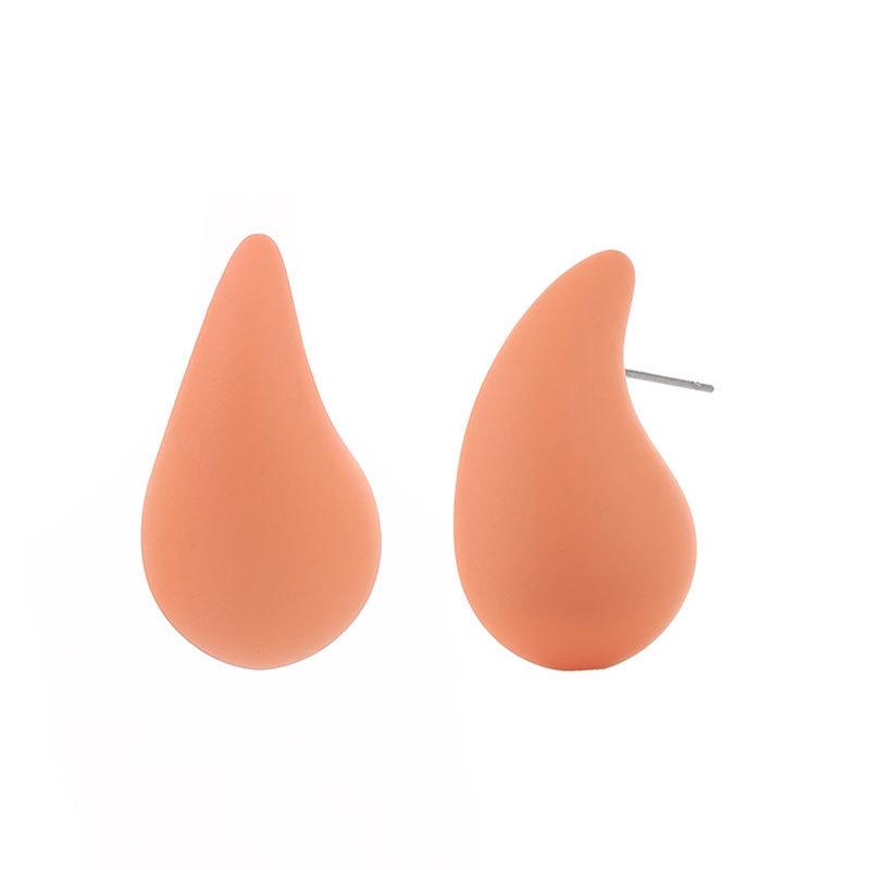 Pinkdudu Boucles d'oreilles à tige en forme de goutte d'eau minimalistes à la mode Boucles d'oreilles à tige en acrylique bonbon sucré pour femmes Bijoux Cadeaux PD1837