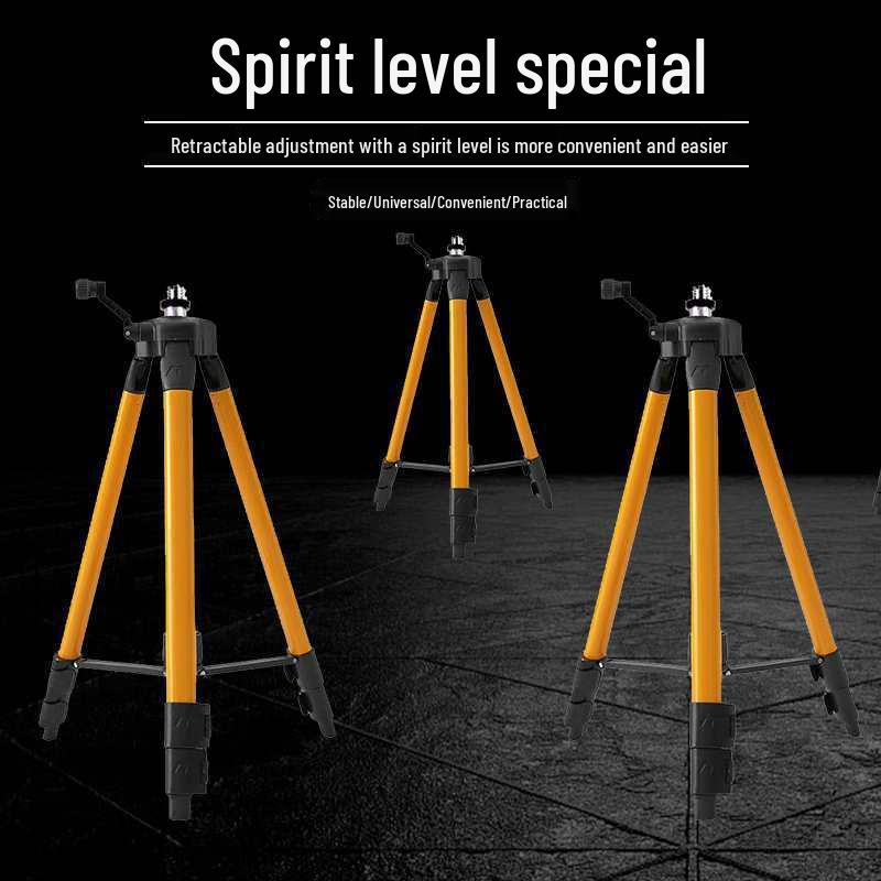 Adjustable Aluminum Tripod with Infrared Green Level 0.45m Steel Alloy Tripod