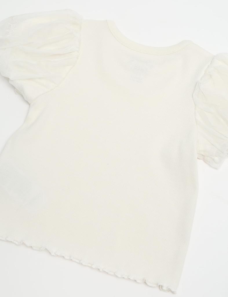 Gelato Pique BABY Star Tulle Pullover (PBCT241428 OWHT)
