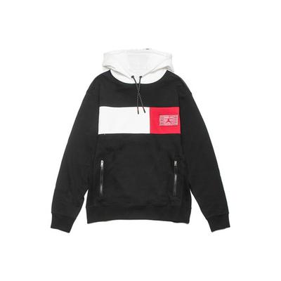 Air 11 Legacy Patchworkowa Bluza z Kapturem Męska Topy Czarny CU1510-010