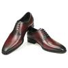 Fashion Luxury Leather Dress Shoes Men Office Business Wedding Formal Shoes Lace Up Pointed Toe Comfortable Oxford Shoes High Quality
