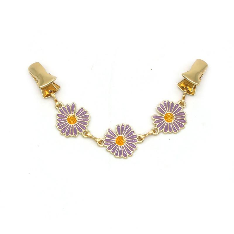 

Daisy Flower Cardigan Clips Waist Clip Shirt Dress Sweater Shawl Jacket Brooch Pins Buckle Clip Holder for Women Girls Clothing