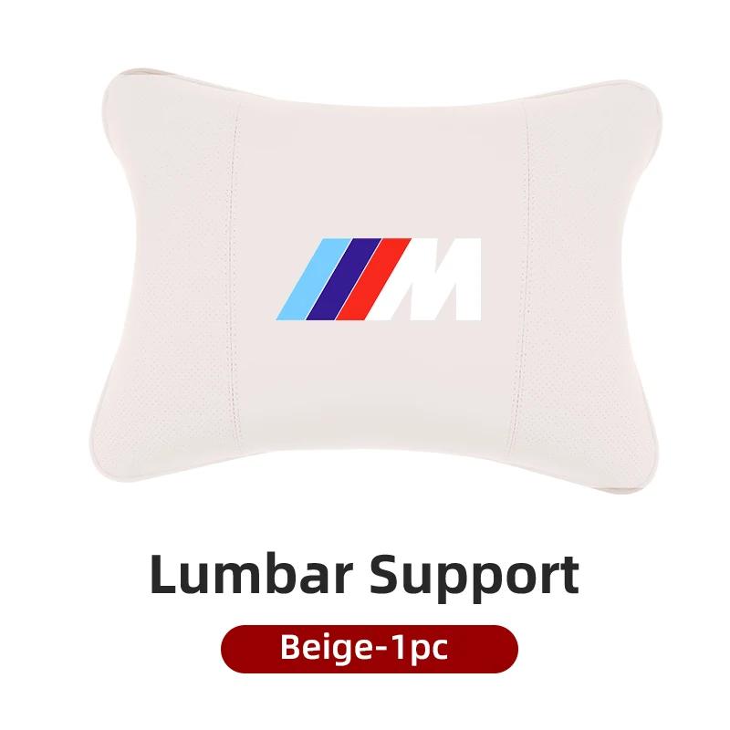 2025 Hot Car Seat Lumbar Neck Pillow Headrest Cushion Waist Interior For BMW X1 X2 X3 X4 X5 X6 X7 G20 G30 6GT E46 E90 E60 F10 E3