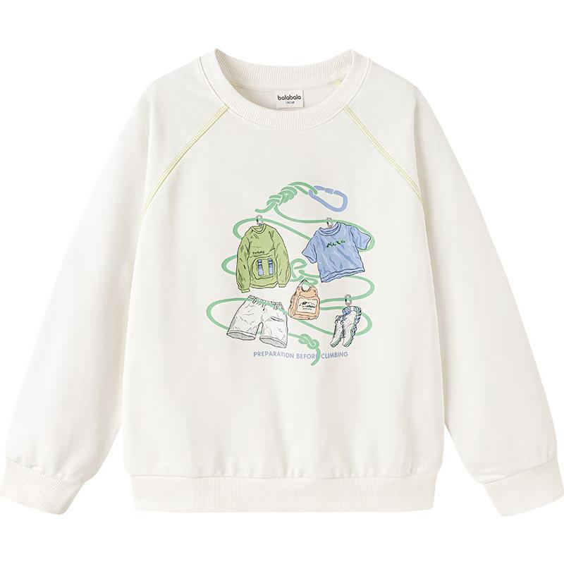 Balabala Kids Unisex Long Sleeve Printed Sweatshirt 150
