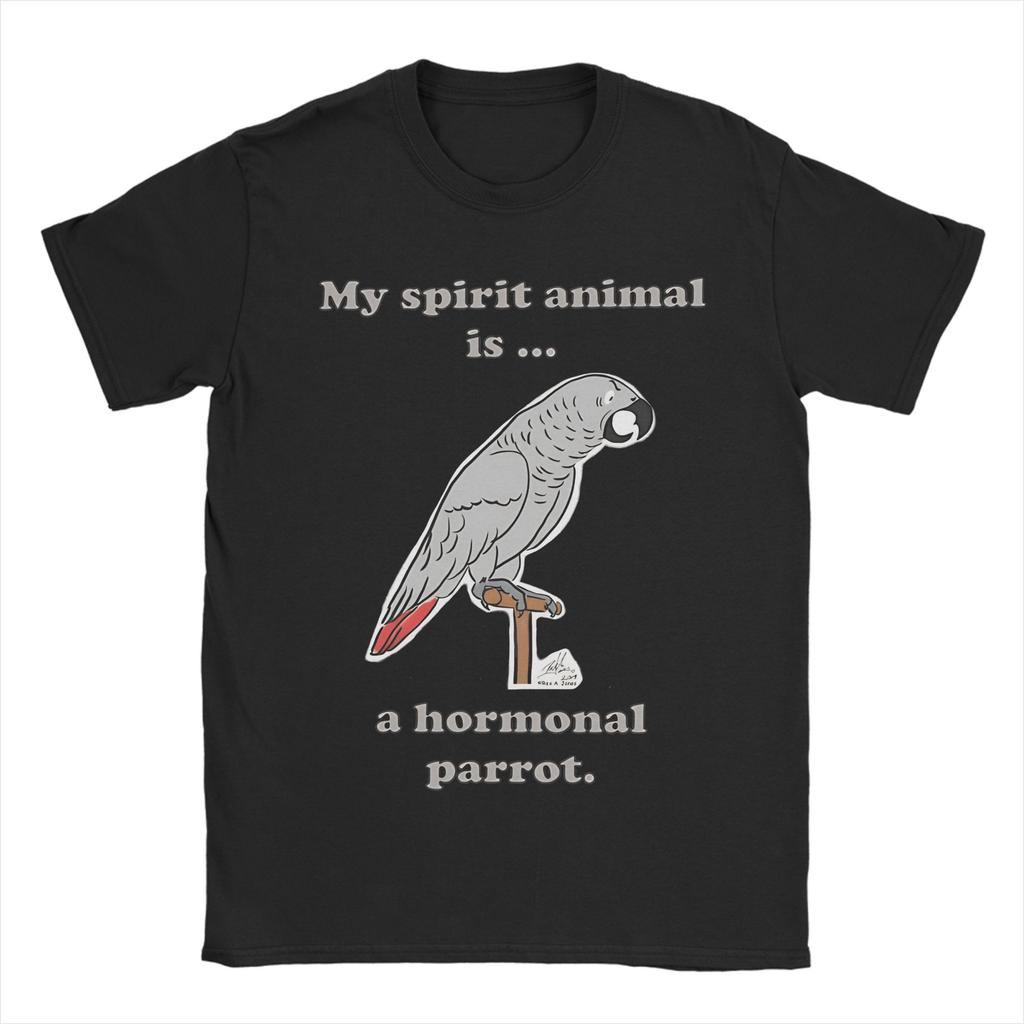 Vintage T Shirt Summer Spirit Animal Tropical Bird Lover Hornbill graphic Trendy Cool T Shirts  Cotton Tshirt Short Sleeve Tees
