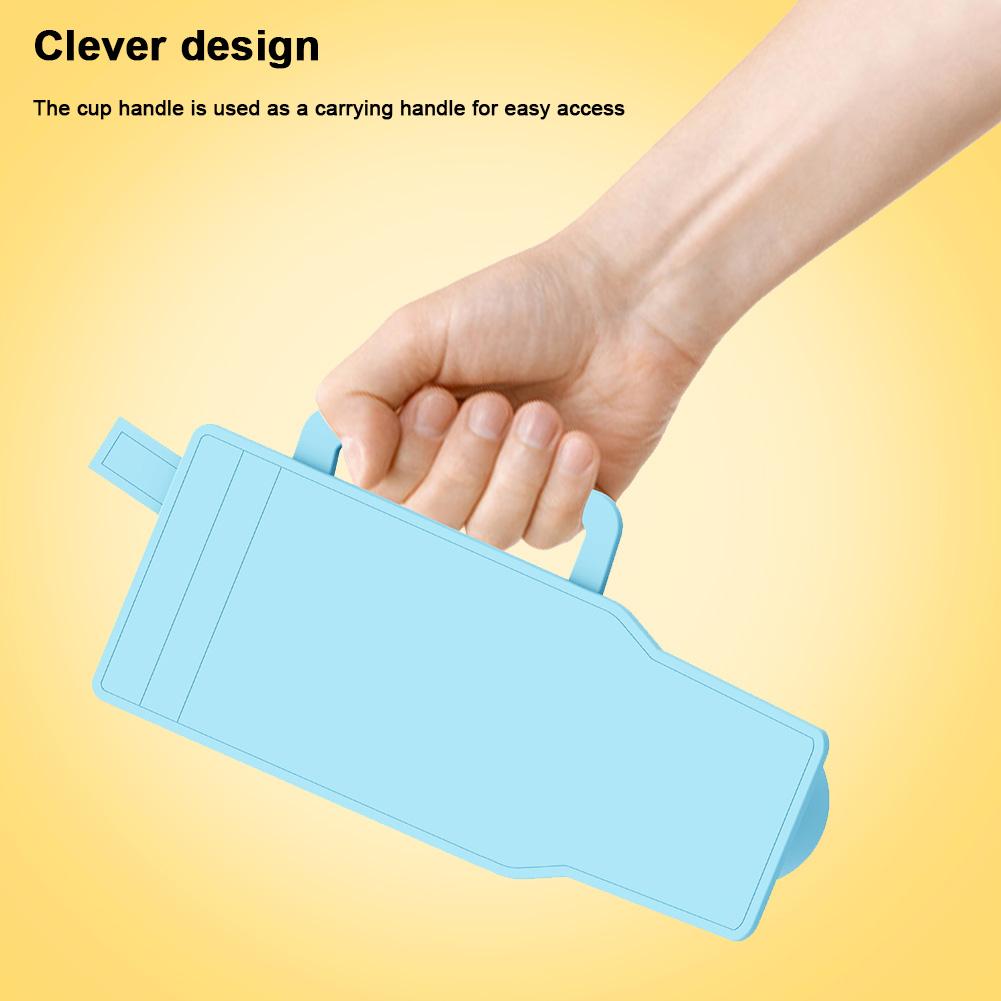 Ice Cube Tray for 20-40oz Tumbler Cup with Lid Easy Fill and Release Ice Maker for Chilling Whiskey Cocktails Drinks Coffee