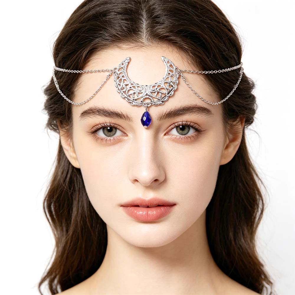 Sweet Headpiece Wedding Headbands Bohemia Headbands Crystal Forehead Chain Women Head Chain