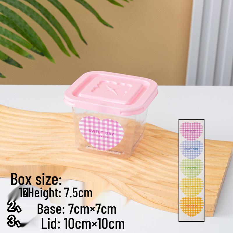 Square Mousse Soy Milk Cake Box: Wooden Cup Packaging for Tiramisu and Dessert Baking