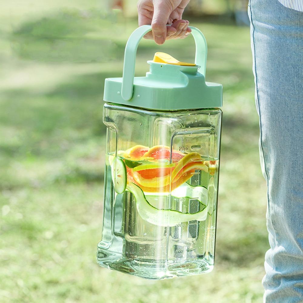2 Pcs With Faucet Fridge Cold Kettle 3.5L Juice Container Durable Cold Water Bottle For Home
