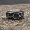 Nordic Viking Runes Ring 316L Stainless Steel Odin Amulet Punk Jewelry Gift For Men Women Couple