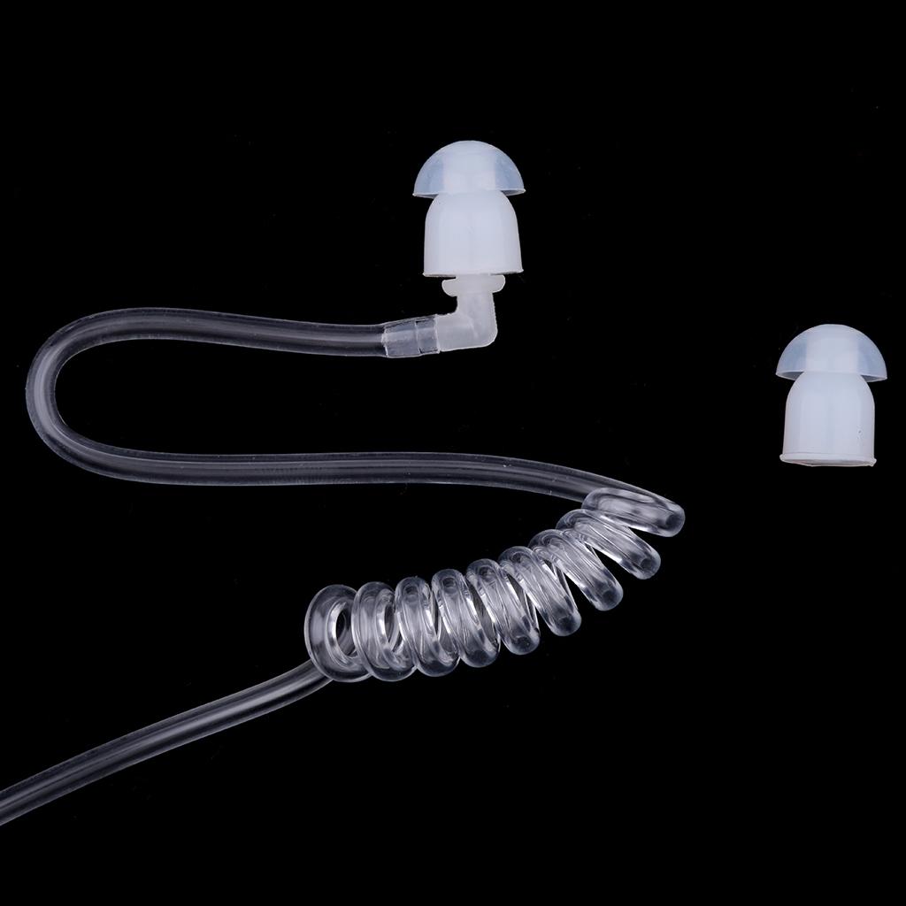 Écouteur à tube acoustique 3,5 mm pour écoute et réception uniquement, casque pour haut-parleur radio, microphone