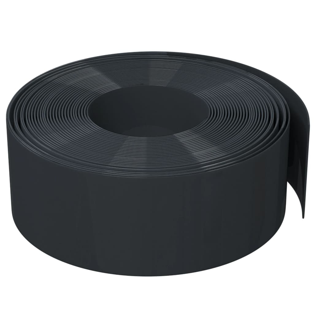 Vidaxl Obrzeża Ogrodowe, 3 Szt., Czarne, 10 M, 20 Cm, Polietylen