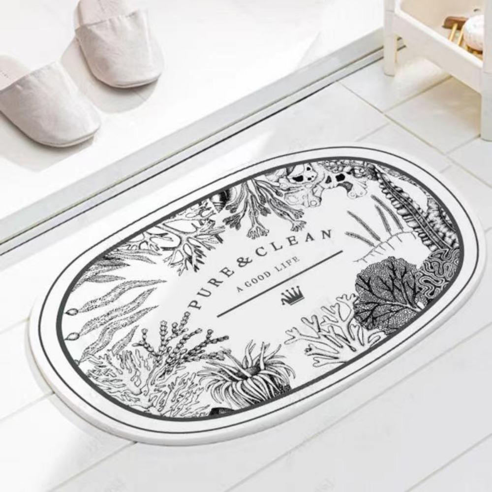 Bathroom Slip-resistant Mat Floor Mat Entry Bathroom Door Moisture-wicking Mat Home Bedroom Carpet Bathroom Slip-resistant Mat