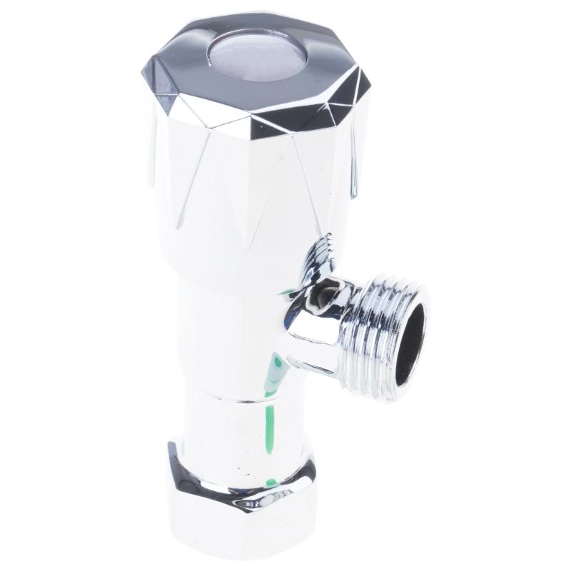 Water Flows Control Valves 1/2inch Turn Angle Stop Valves Hot/Cold Water Stop Valves for Heating & Plumbing System