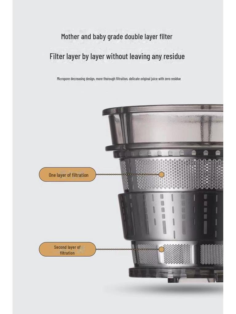 Stainless Steel Juicer with Juice and Pulp Separation - Home Automatic, Large and Small Caliber, Gift Option