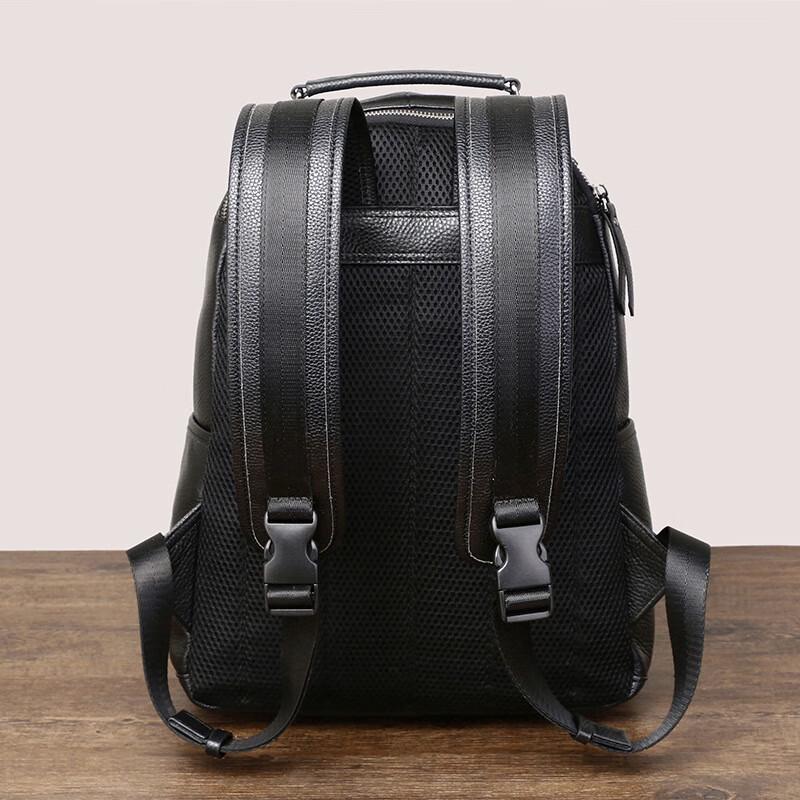 SCHWARZETIENNE Men's Genuine Leather Casual Backpack