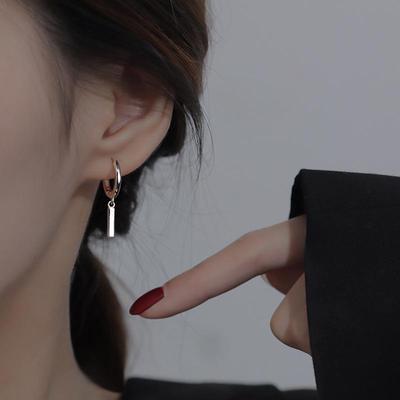 S925 Sterling Silver Bar Ear Cuffs: Dainty Earrings & Hoops, Cold-Style Studs, Sleep-in Accessories.