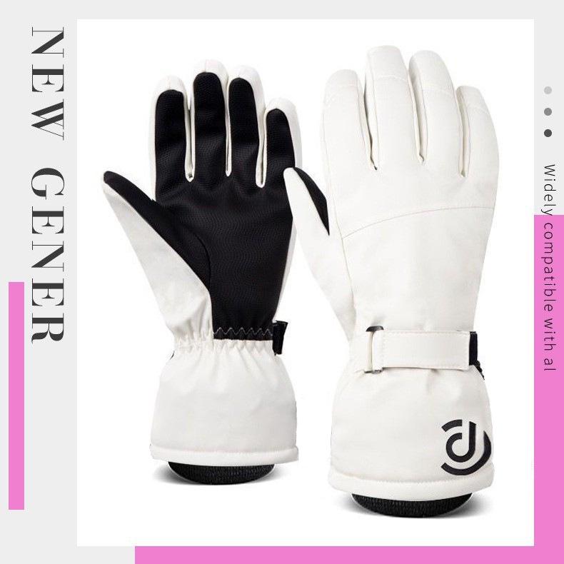 

Men s Waterproof Touchscreen Ski & Cycling Gloves - Winter Warm, Cold-Proof, Fleece Lined. One Size
