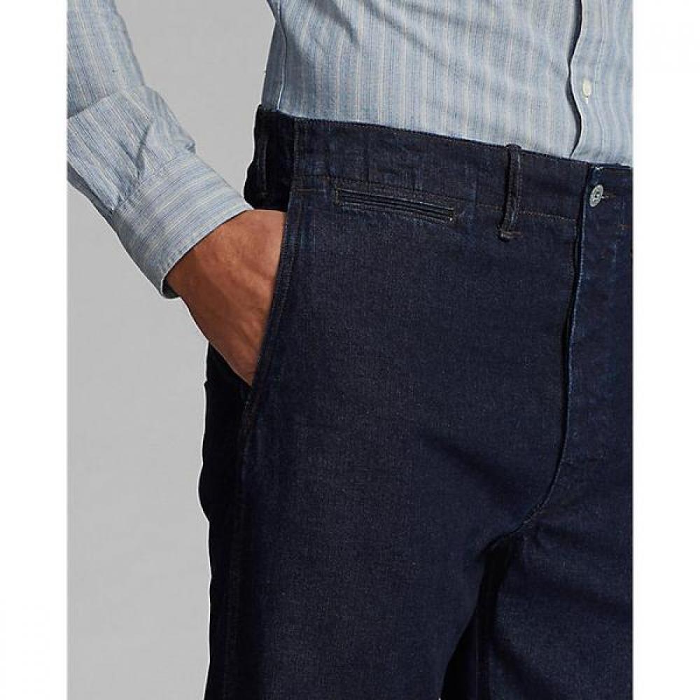 Rrl Indigo Rinse Denim Field Pants  Mnrrpnt14g20119400 
