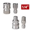 2Pcs/Set Stainless 3/8" 1/4" Quick Connector & Plug With NPT3/8 NPT1/4 Male Female Fitting Thread High Pressure Washer Accessories
