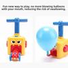 Duck Style Rocket Balloon Launch Tower Toy Blackbird Inertia Air Power Balloon Car  Toys For Kid