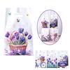 25/50 Stück Tulpen-Schmetterlingsmuster Geschenkverpackungsbeutel Plastik Süßigkeiten-Aufbewahrungsbeutel Frühjahrsveranstaltungen