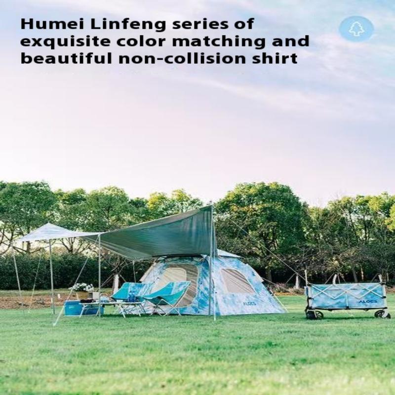 Alocs Tent with canopy 3-4 person waterproof with canopy family camping, camping tent set