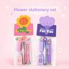 Floral Stationery Set With Multi Color Pens For Students And Gift Giving