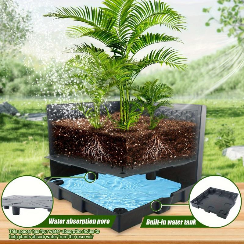 44.8" Extra Tall Self-Watering Tomato Planter 2-in-1 Indoor Outdoor Heavy Duty Plastic Garden Planting Box