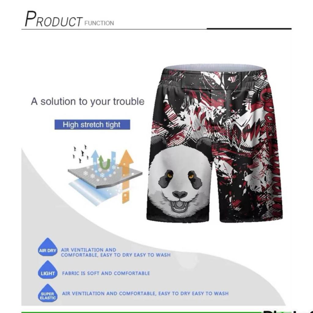 Kickboxen MMA Muay Thai Boxen Fitness Shorts Druck Kampfsport Kämpfen Schnelltrocknend Elastischer Bund Trainingshose Unisex Männer Frauen Kampf UFC