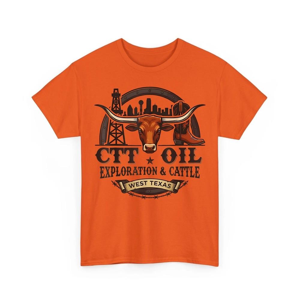 

CTT Oil Exploration amp; Cattle Company Texas Vintage Unisex TShirt Unisex T-Shirt XXXL