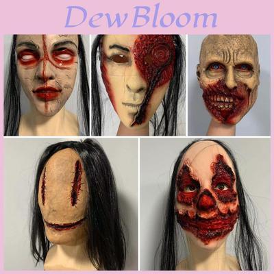 Realistic Latex Halloween Mask Horror Ghost Cosplay Props Rotten Face