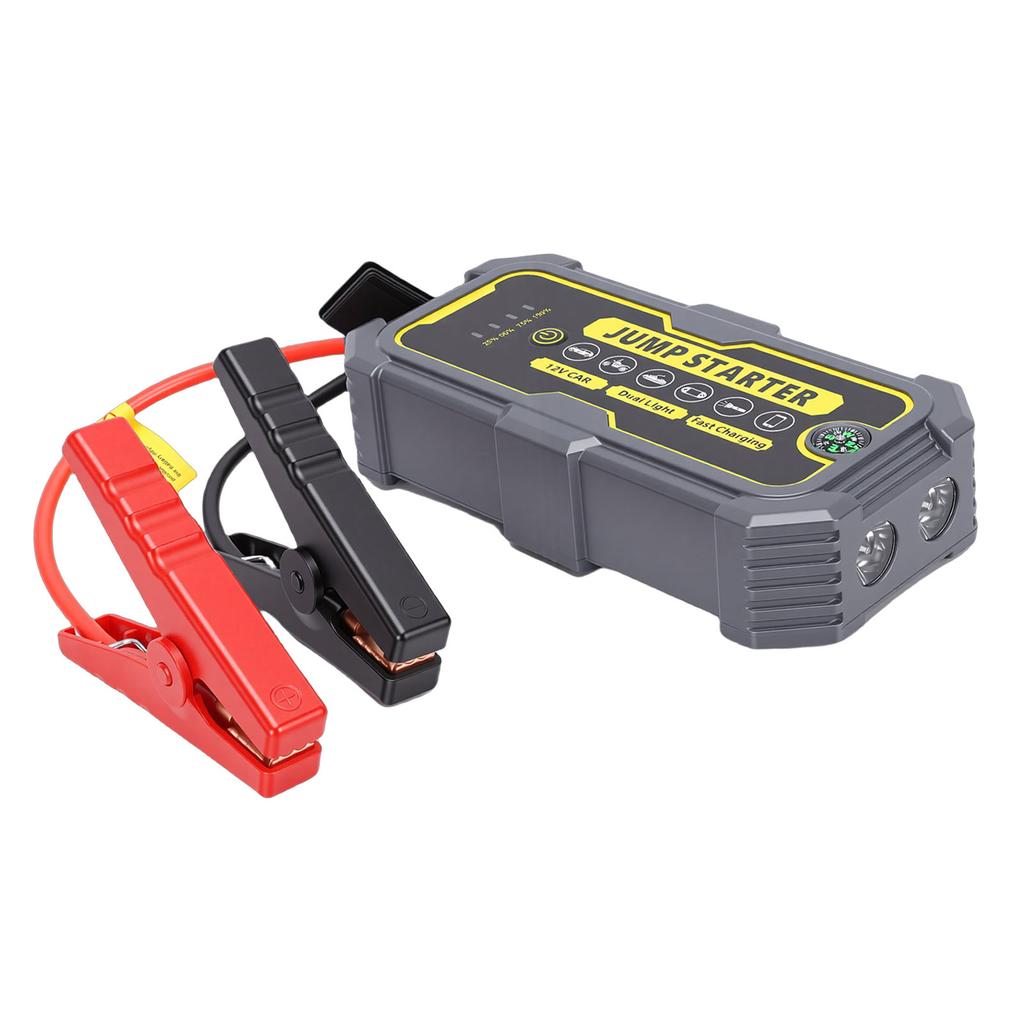 Jump Starter Waterproofing Car Emergency Starting Power Supply for 16V Cars SUVs Small Trucks Main Unit+Straight