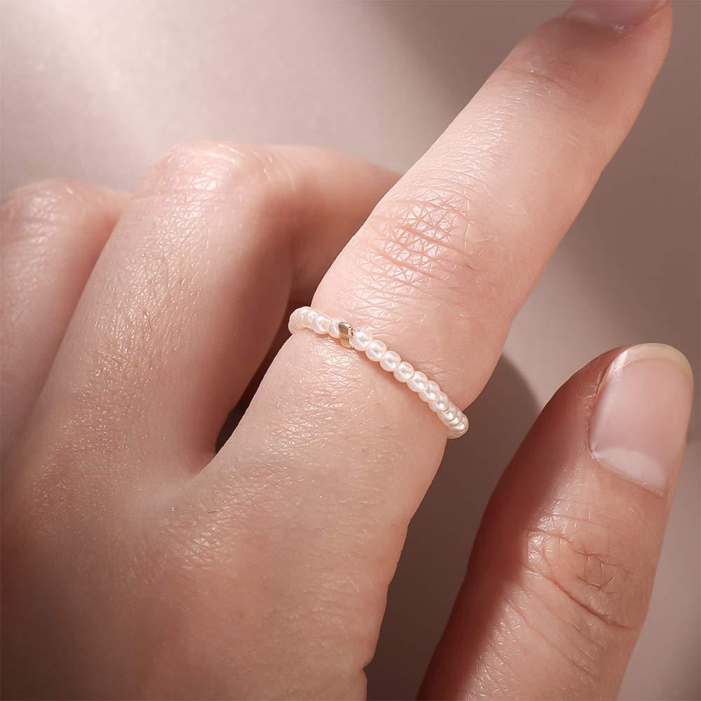 Accessories Wedding Korean Style Party Finger Jewelry Geometric Rings Pearl Rings Women's Ring