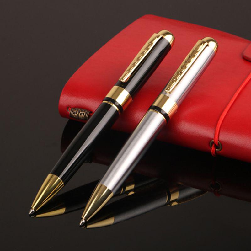 1.0mm Luxury Metal Rotary Ballpoint Pen Signature Rollerball Business School Office Supplies