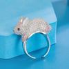 Erweitertes Gefühl voller personalisierter Kaninchen-Ring-Ring-Ring