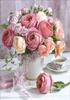 Gofission 11ct Stamped Cross Stitch Kit for Rose DIY Preprinted Cross Stitch Embroidery Set with Wall 36x46cm Adults, Beginners, Design, Accessories,