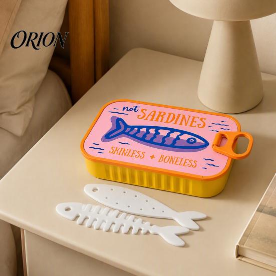 Travel Jewelry Case Sardine Can Storage Box, Portable Anti-tangle Case, Plastic Lightweight Retro Organizer for Necklaces And Earrings Small Box