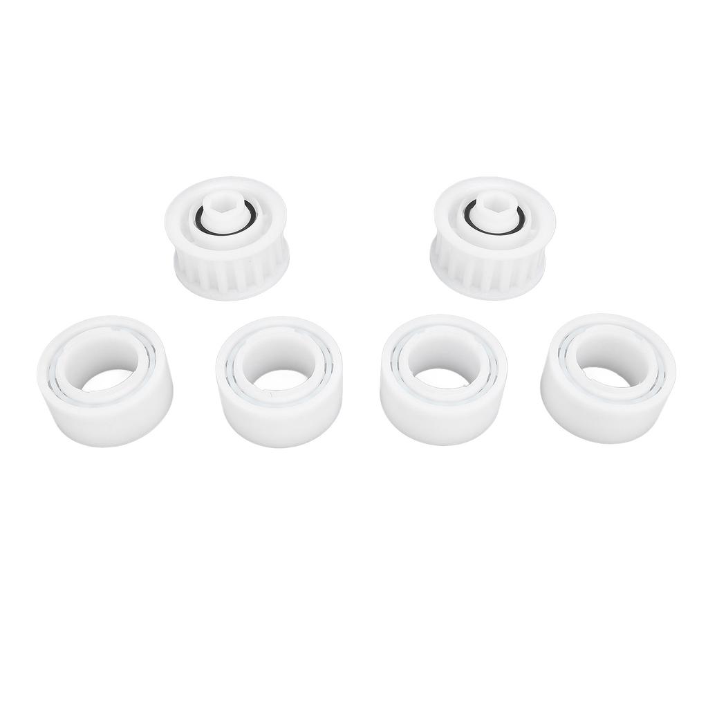 4 Pack Guide Wheels Replacement Pool Cleaner Guide Wheels with 2 Pully Gears for Maytronics for Dolphin