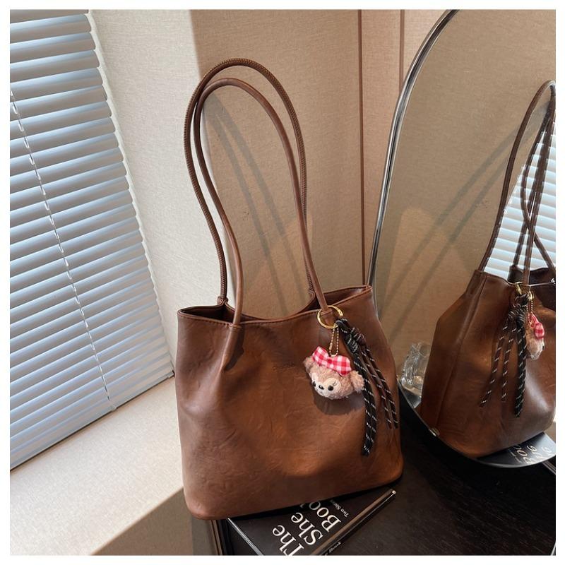 Retro bag women's large-capacity new autumn and winter versatile shoulder bag popular texture commuter tote bag