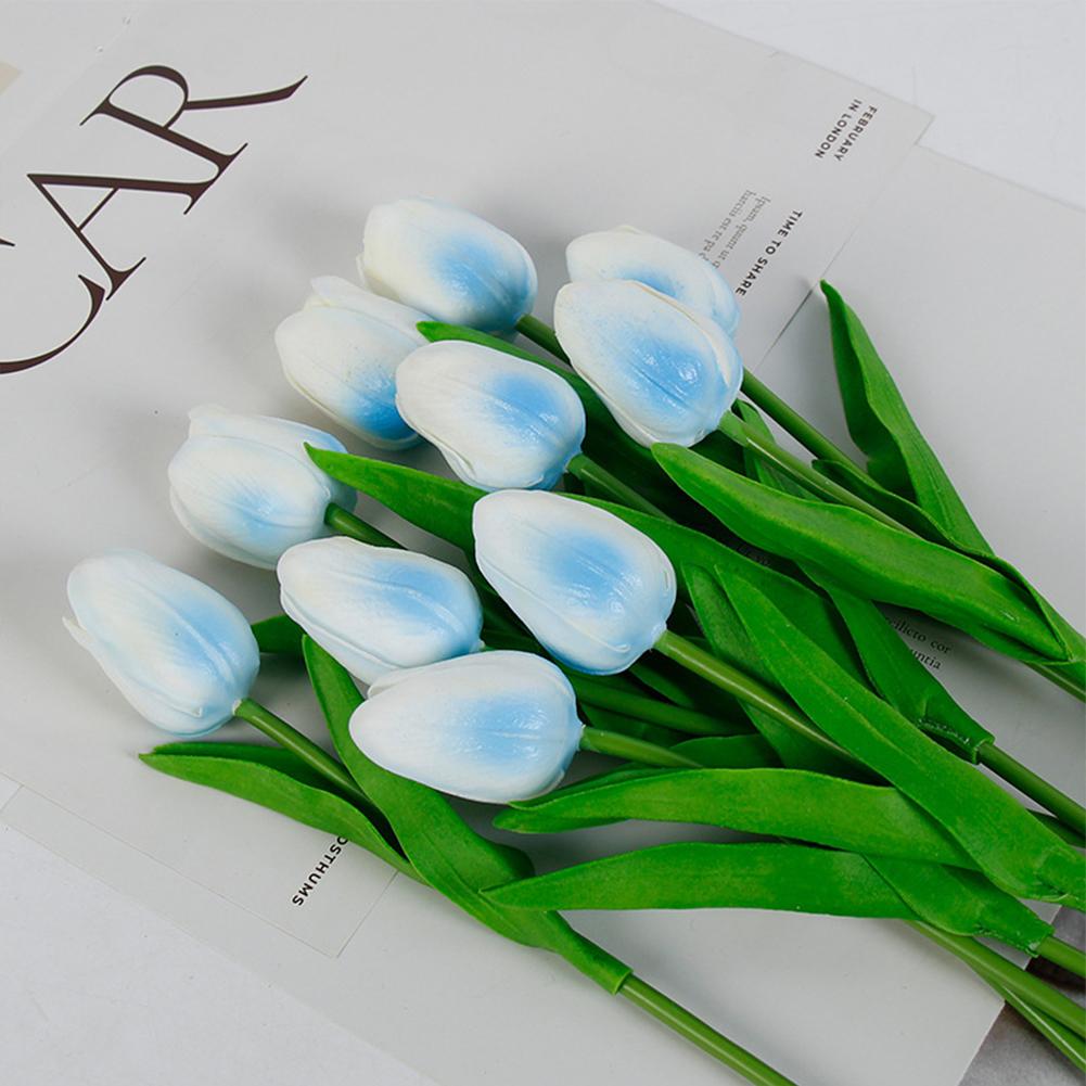 Home Decoration Artificial Tulips Wedding Home Low Maintenance Realistic Appearance Vibrant Colors For Home For Living Room