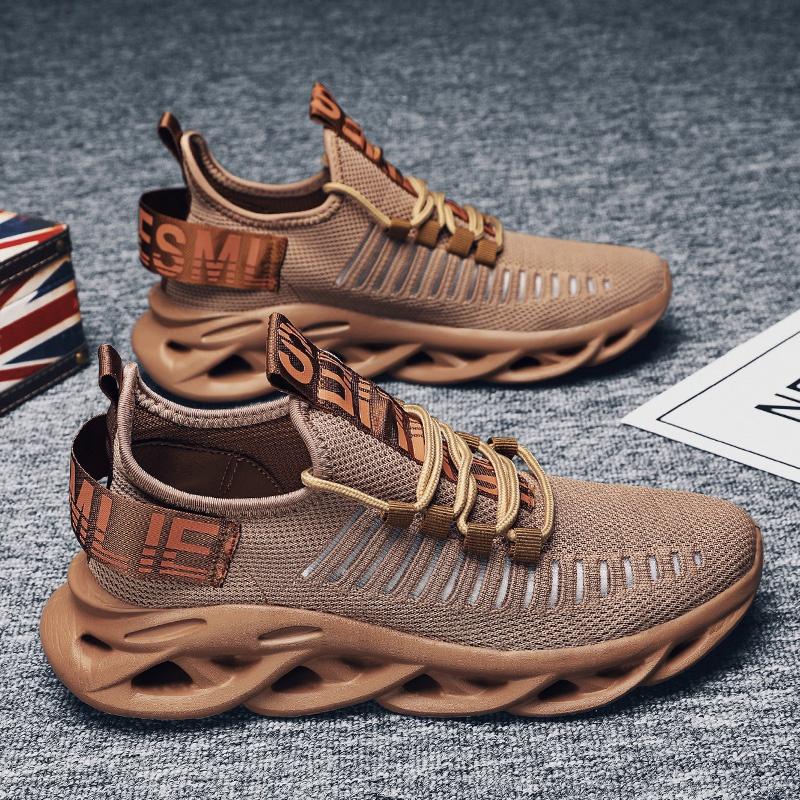 Męskie modne trampki Oddychające buty sportowe Męskie sportowe buty do biegania Rozmiar:39 ~ 46