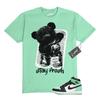 1 Green Glow Mint White Black High T Shirt Match STAY