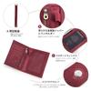 Series Passport Case for Domestic and International Large Fits 88x125mm Wine Red Contact's Ultra-Slim Travel, Anti-Theft, Security, Capacity,