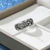 Vintage CopperColor Hollowed Out Carved Floral Pattern Ring, Women's  Creative Holiday Accessory Jewelry