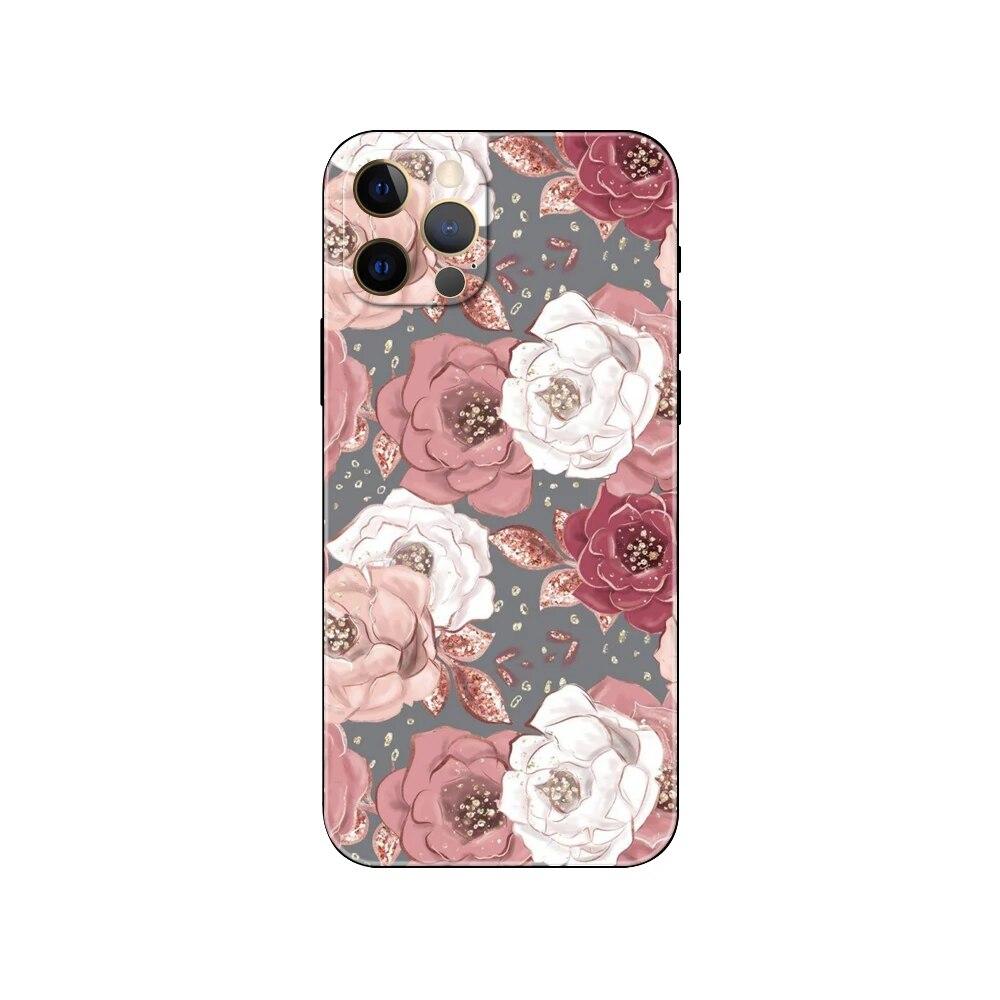 Husa de telefon cu flori de plante pentru iPhone Samsung Galaxy Redmi Xiaomi Oppo OnePlus Note SA 7 8 9 10 11 12 13 14 20 21 22 23 53 54 Pro Max Ultra TPU moale