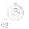1/2 X Bicycle Disc Brake Rotor 160mm Hydraulic Brake Rotors Heat Dissipation Road Mountain Bike Rotor RT56 6 Bolts Bike Parts Durable