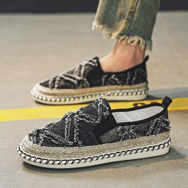 Fashion Platform Man Shoe Black Plus Size Canvas Sneakers Low-Top 44 Breathable Cheap Liquidation Adults Vulcanize Casual Shoes for Men cm