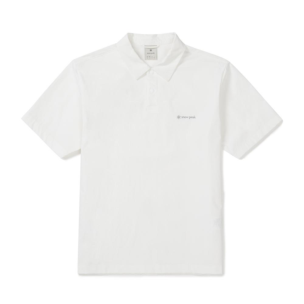 SNOWPEAK Cordura Short Sleeve Polo T-shirt White (S25MMPPS02)
