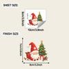 Christmas Santa Cat Switch Plate Wall Sticker Self Adhesive Removable Living Room Bedroom